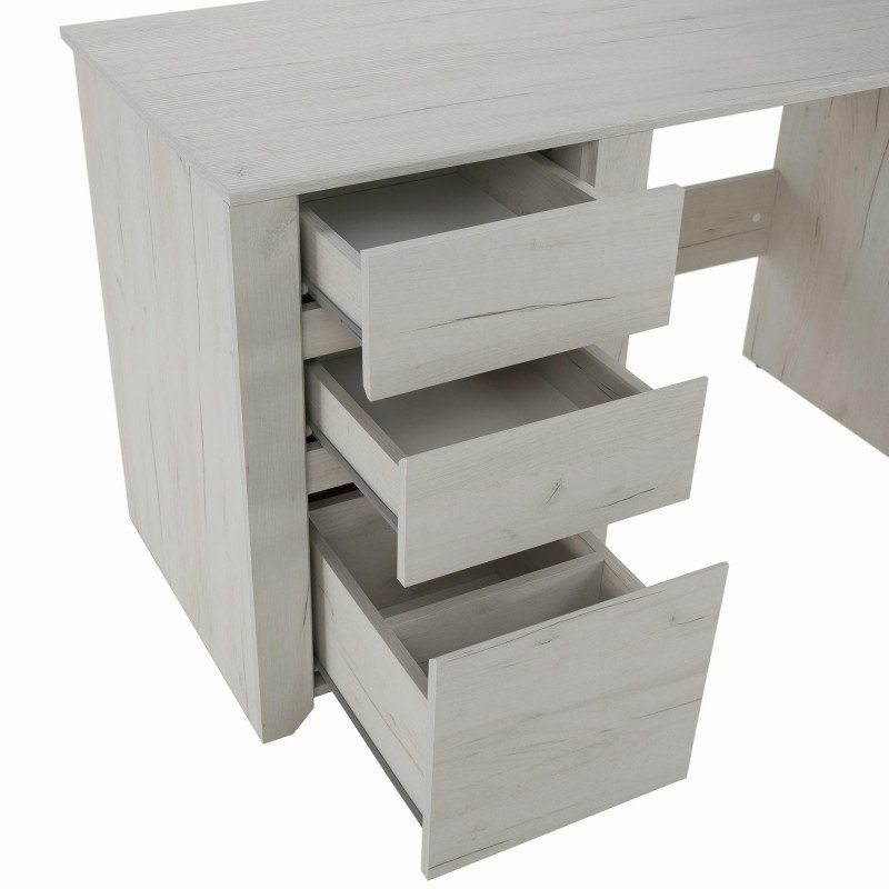 Kondela PC stôl typ 80, biela craft, ANGEL