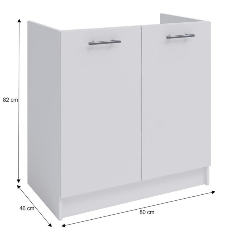 Kondela Dolná skrinka, biela, FABIANA S - 80ZL