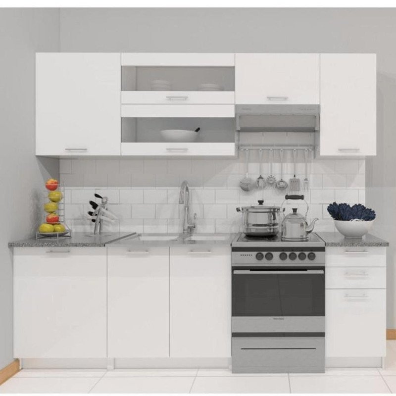 Kondela Potravinová skrinka, biela, ľavá, FABIANA S60/210