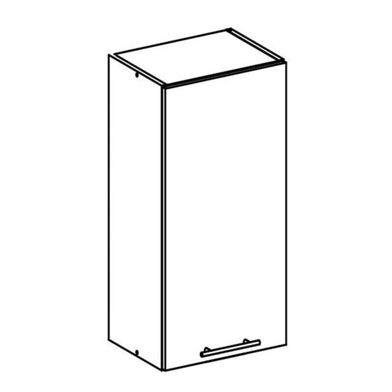 Kondela Horná skrinka, dub sonoma/biela, FABIANA W - 30