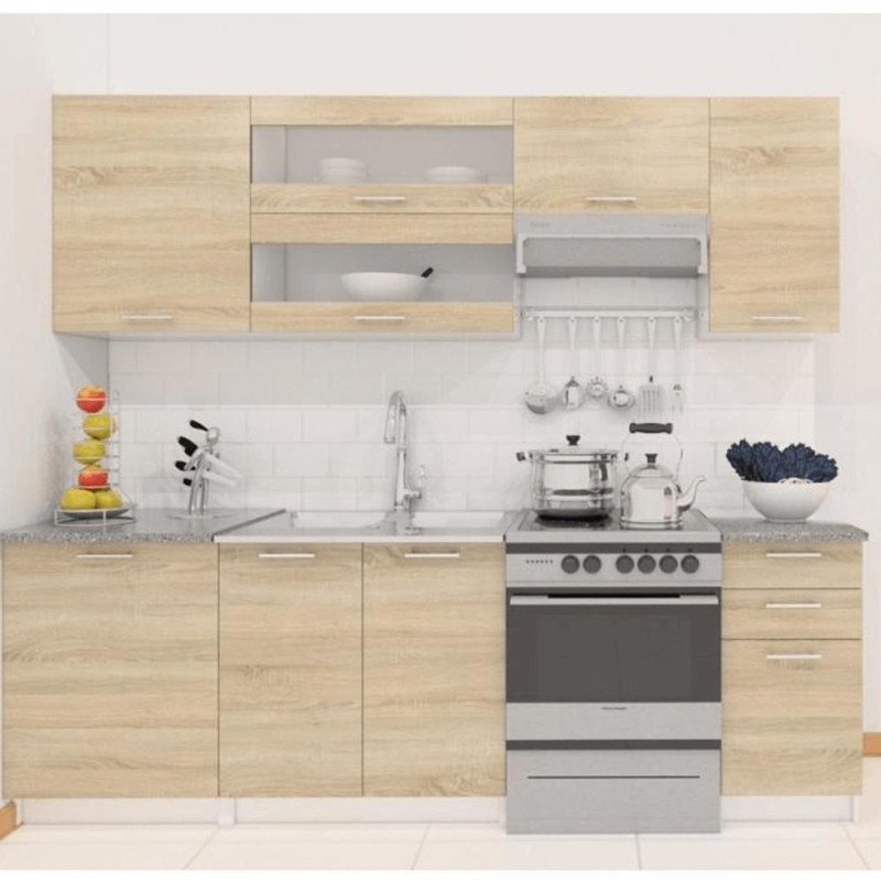 Kondela Horná skrinka, dub sonoma/biela, FABIANA W - 30