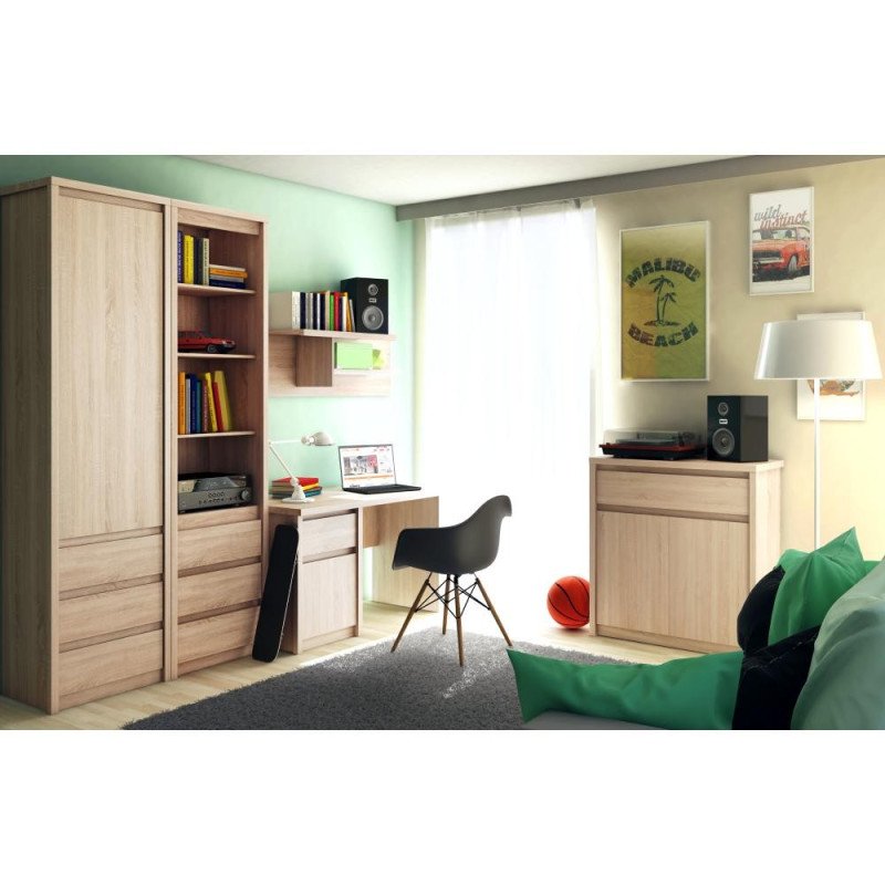 Kondela PC stôl 1D1S/120, dub sonoma, NORTY TYP 12