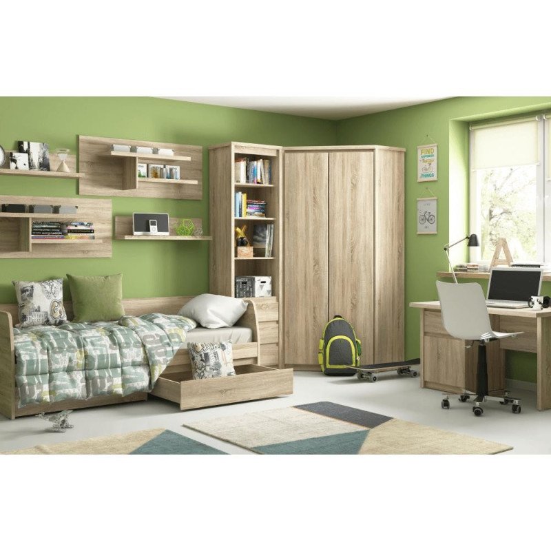 Kondela PC stôl 1D1S/120, dub sonoma, NORTY TYP 12