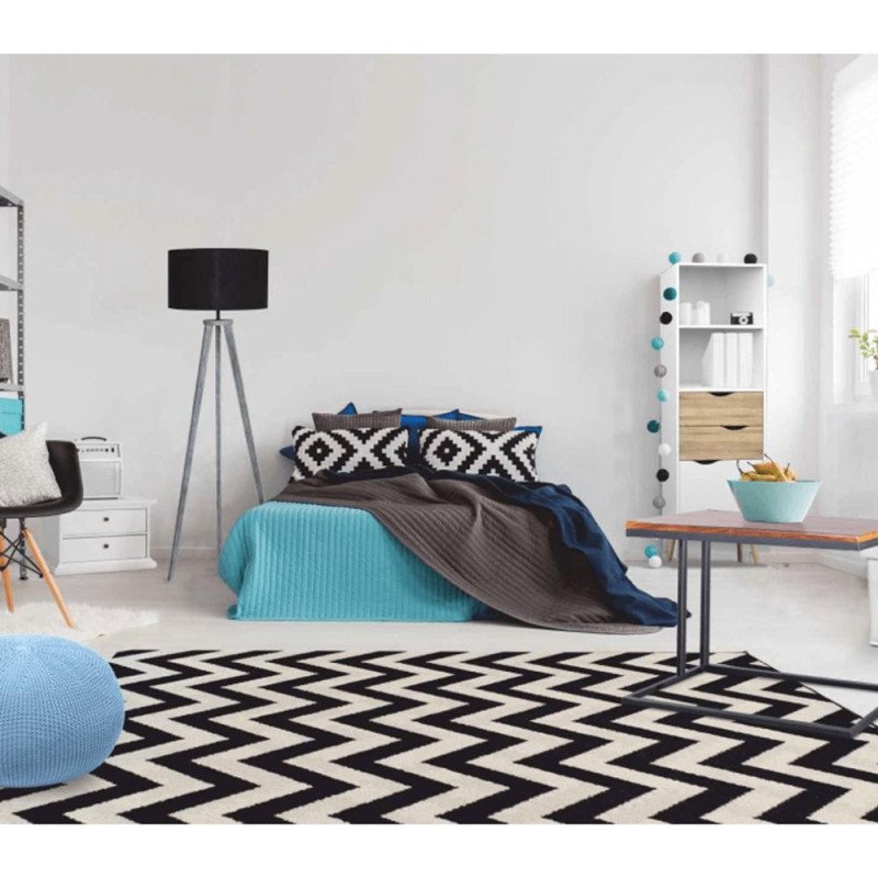 Kondela Koberec, slonovinová/tmavosivá, 200x285, ADISA