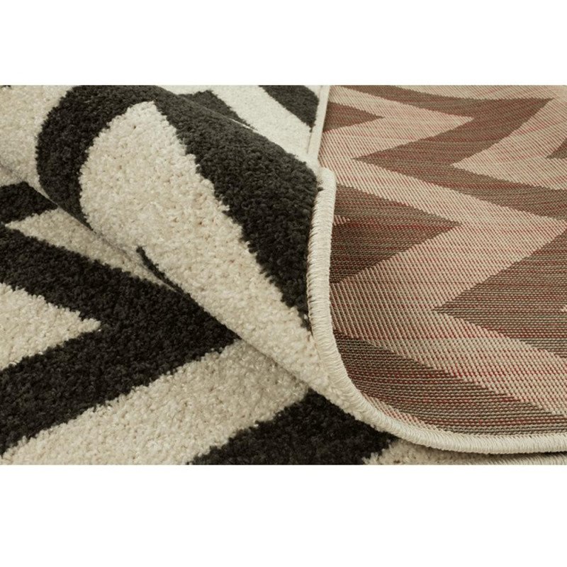 Kondela Koberec, slonovinová/tmavosivá, 200x285, ADISA