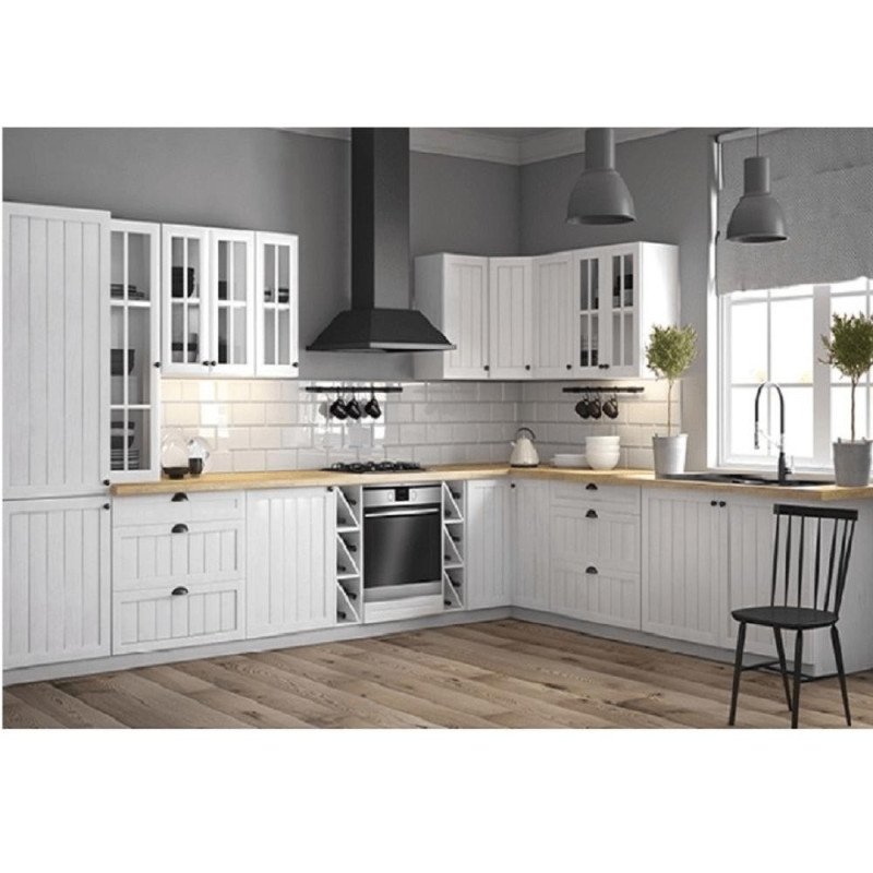 Kondela Dolná skrinka D40, pravá, biela/sosna andersen, PROVANCE