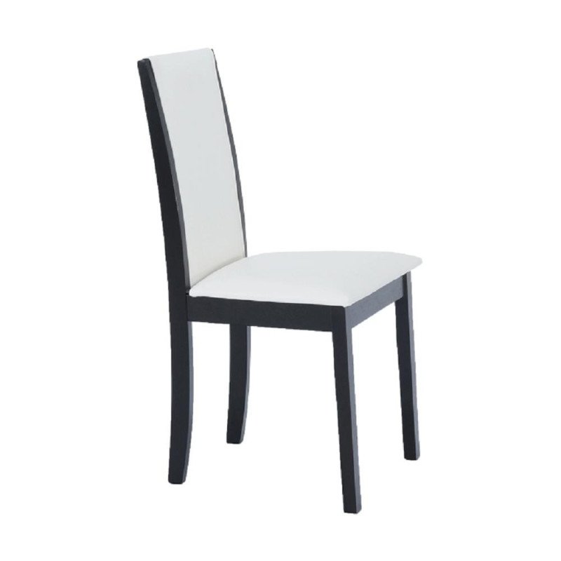 Kondela Jedálenská stolička, wenge/ekokoža biela, VENIS NEW
