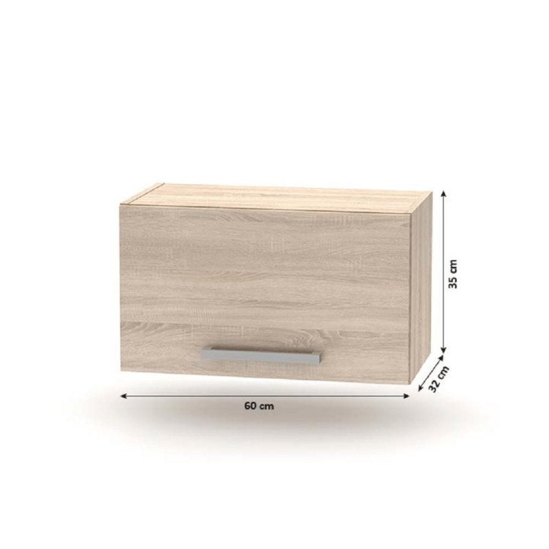 Kondela Kuchynská linka 2,4 m, dub sonoma, NOVA PLUS