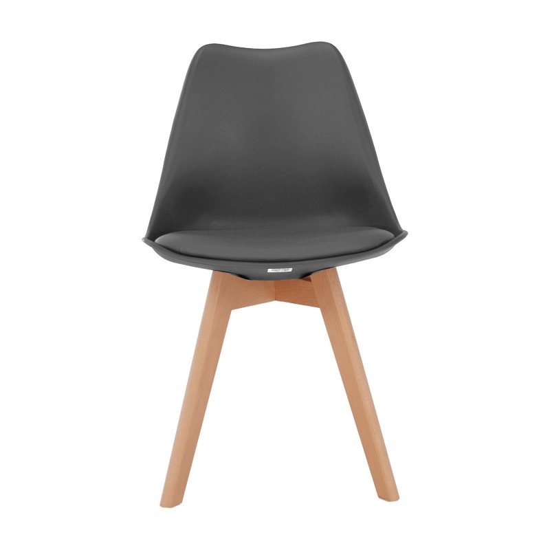 Kondela Stolička, sivá/buk, BALI 2 NEW