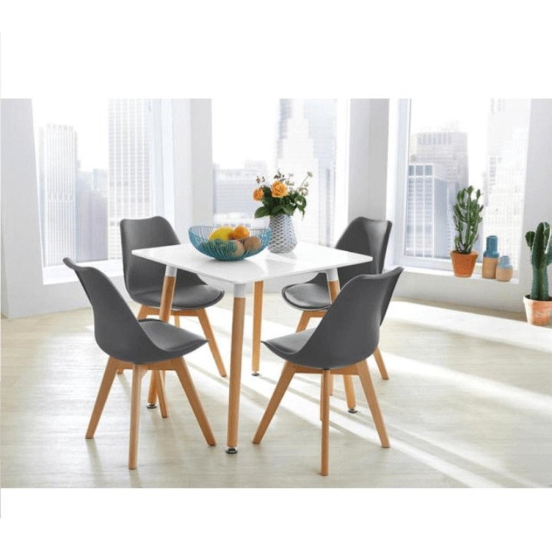 Kondela Stolička, sivá/buk, BALI 2 NEW