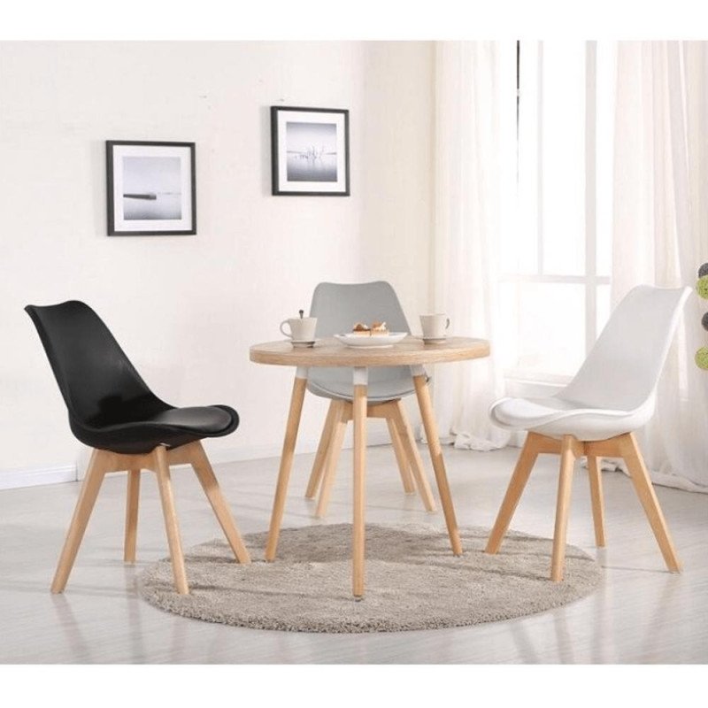 Kondela Stolička, sivá/buk, BALI 2 NEW