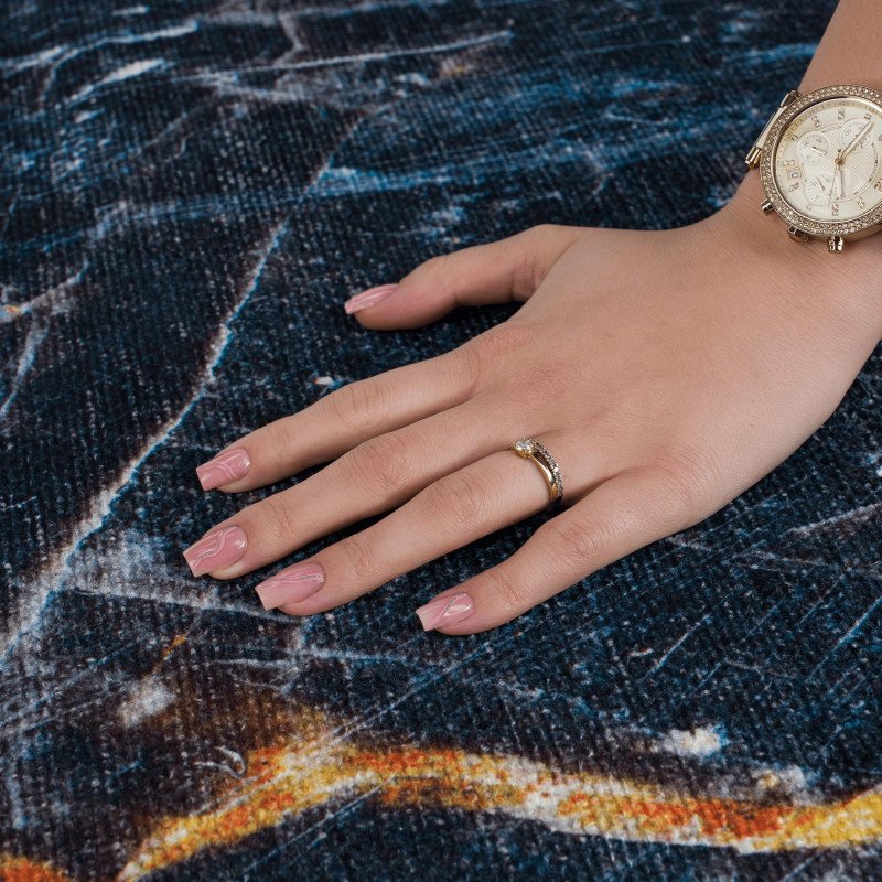 Kondela Koberec, tmavomodrý mramor, 120x180, RENOX TYP 1