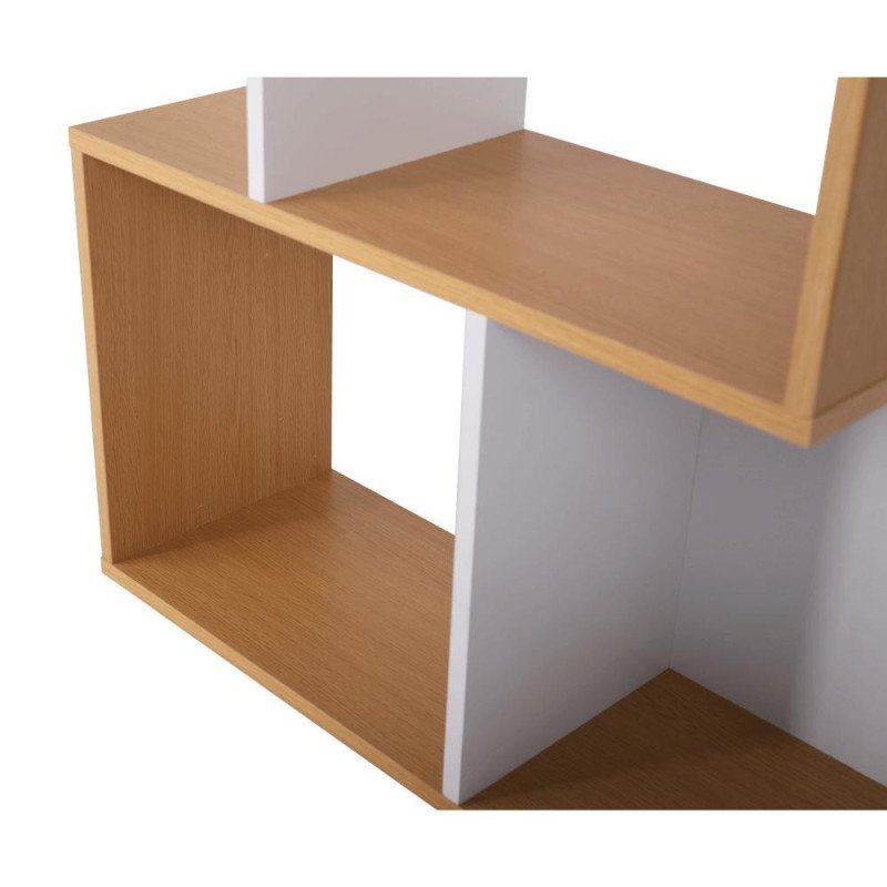 Kondela Regál, borovica/biela, ERDEM NEW TYP 2