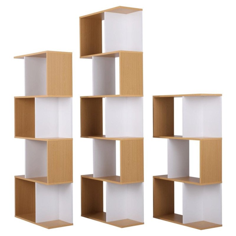 Kondela Regál, borovica/biela, ERDEM NEW TYP 2