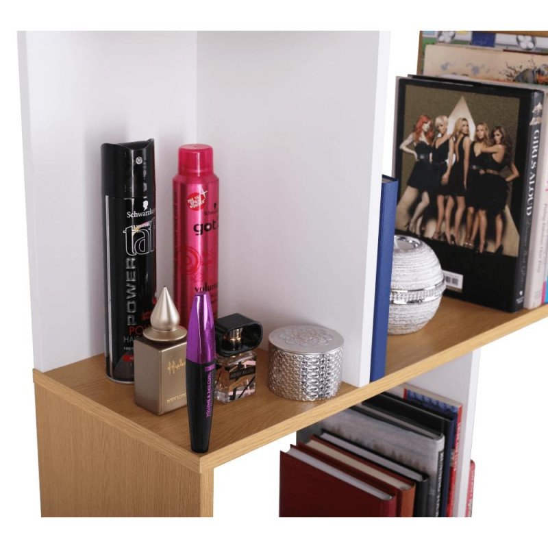 Kondela Regál, borovica/biela, ERDEM NEW TYP 2