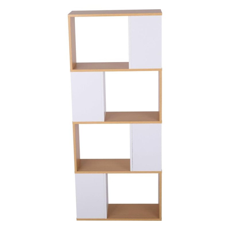 Kondela Regál, borovica/biela, ERDEM NEW TYP 2