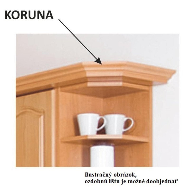 Kondela Kuchynská skrinka, jelša, LORA MDF NEW KLASIK W50OK