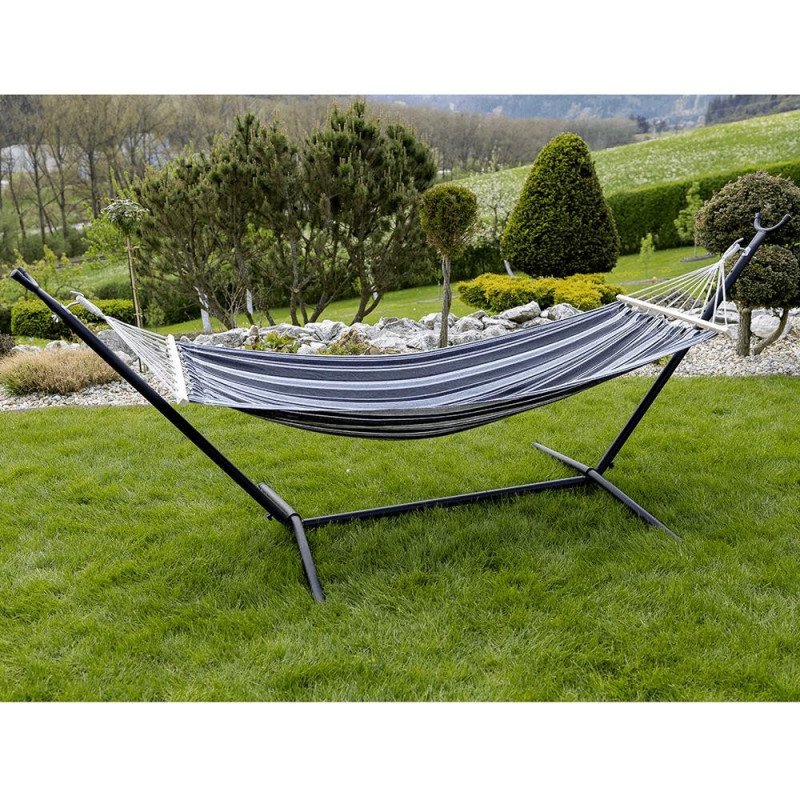 Kondela Hojdacia sieť, sivá/biela, EVANA NEW - single