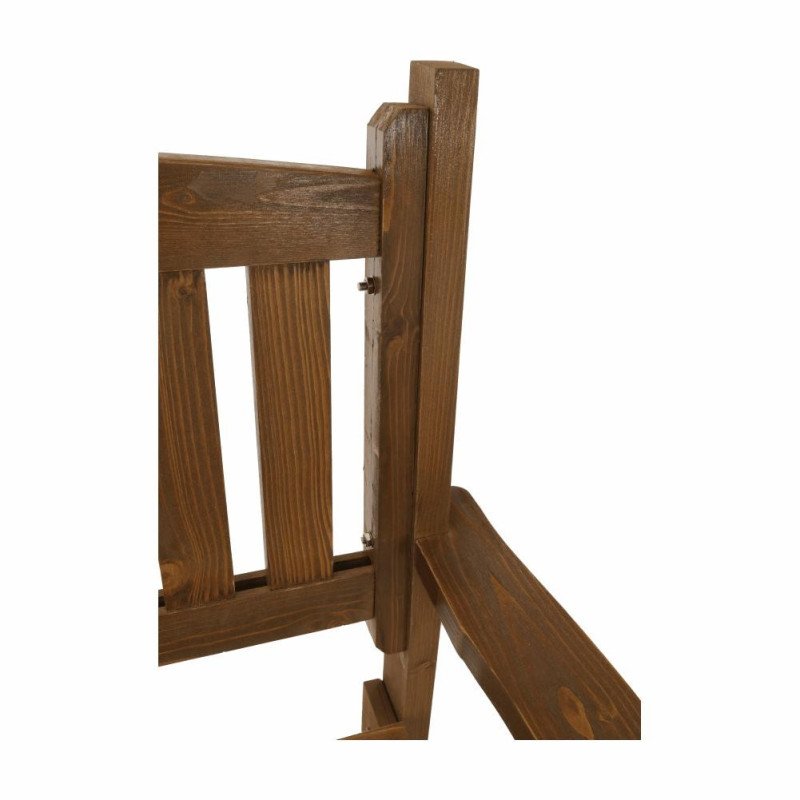 Kondela Záhradná lavička, hnedá, 123,5 cm, DILKA