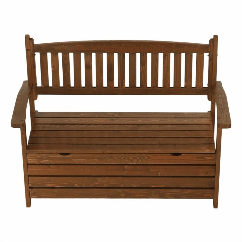 Kondela Záhradná lavička, hnedá, 123,5 cm, DILKA