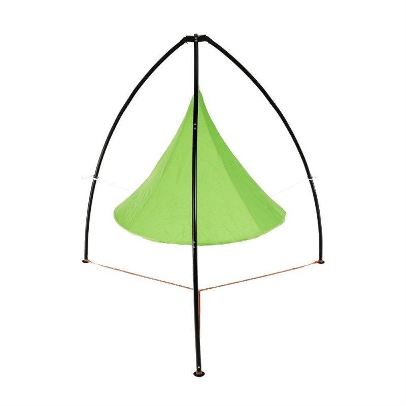 Kondela Závesné hojdacie kreslo, zelená, KLORIN NEW BIG SIZE CACOON HAMMOCK