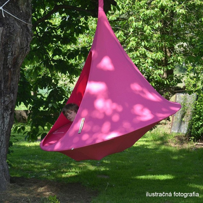 Kondela Závesné hojdacie kreslo, svetlosivá, KLORIN NEW BIG SIZE CACOON HAMMOCK