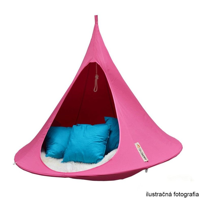 Kondela Závesné hojdacie kreslo, svetlosivá, KLORIN NEW BIG SIZE CACOON HAMMOCK