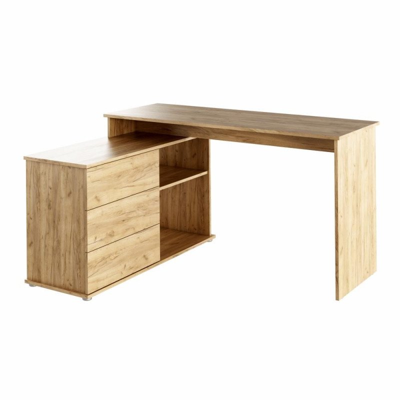 Kondela Univerzálny rohový PC stôl, dub artisan, TERINO