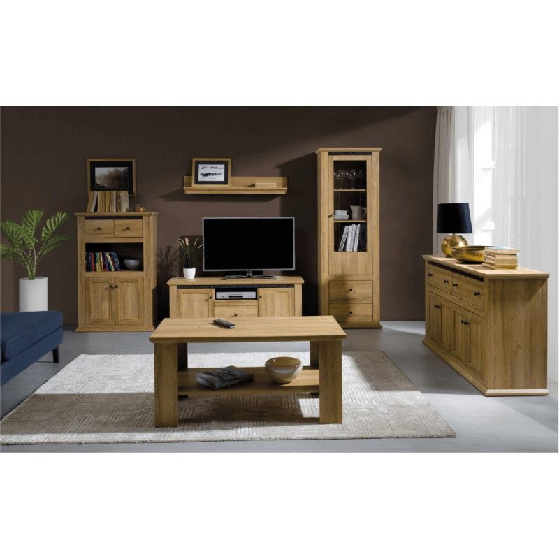 Kondela RTV stolík MZ15, dub grand, LEON