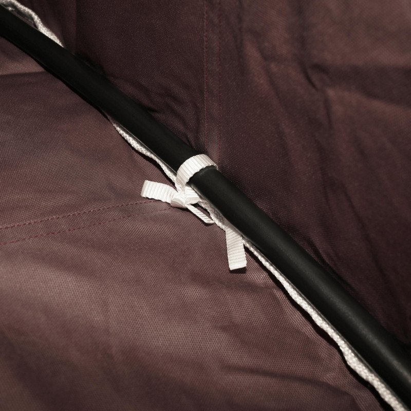 Kondela Závesné hojdacie kreslo, sivohnedá TAUPE, KLORIN NEW TYP 2 BIG SIZE CACOON HAMMOCK