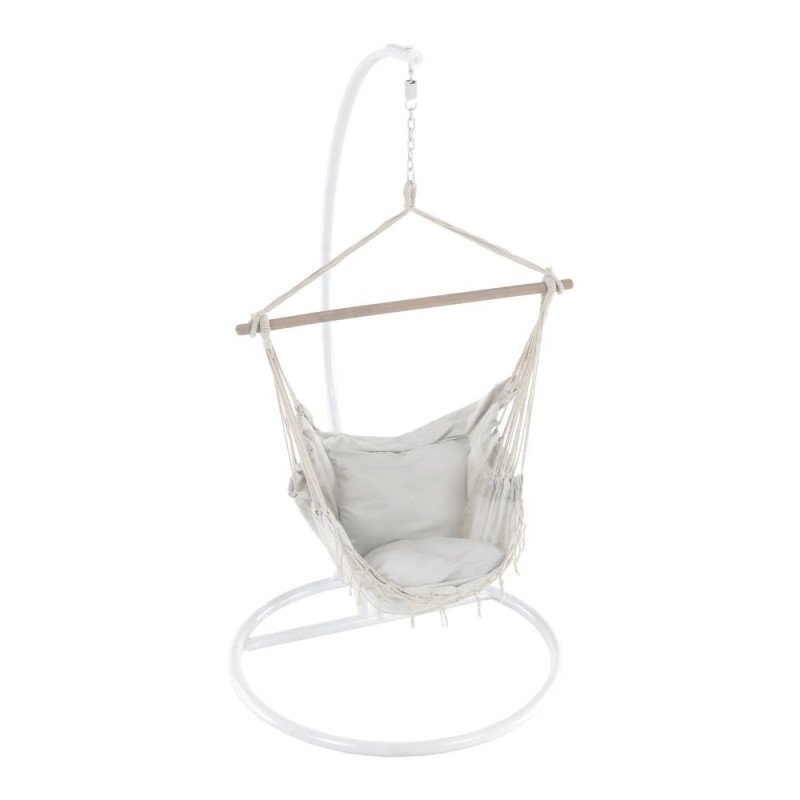 Kondela Závesné kreslo, smotanová, OFRAME