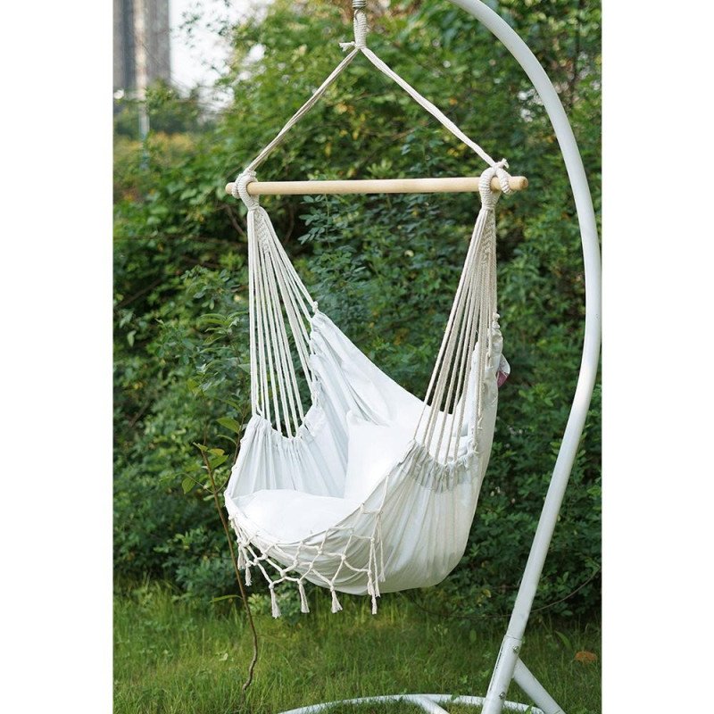 Kondela Závesné kreslo, smotanová, OFRAME