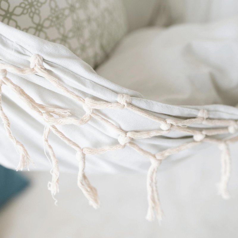 Kondela Závesné kreslo, smotanová, OFRAME