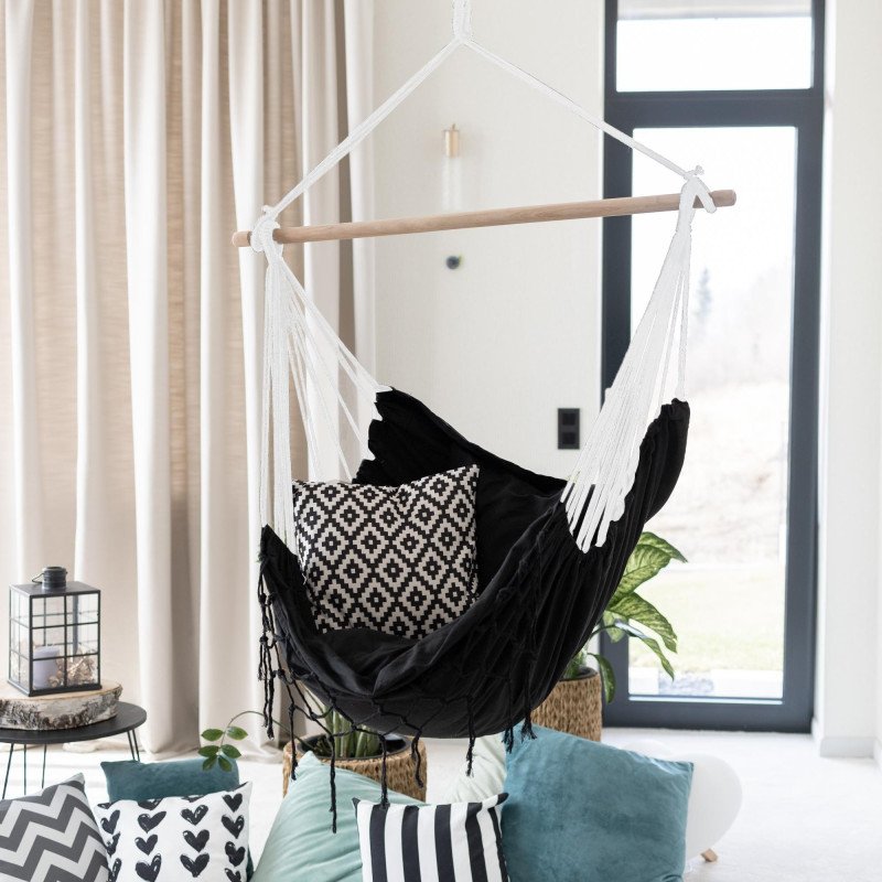 Kondela Závesné kreslo, tmavosivá, OFRAME