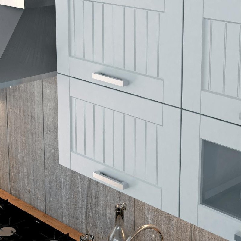 Kondela Horná skrinka, svetlosivá/biela, JULIA TYP 7