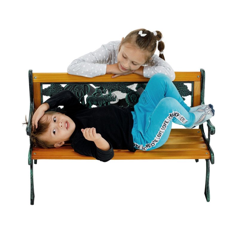 Kondela Detská lavička, čierna/prírodná, NADAZA