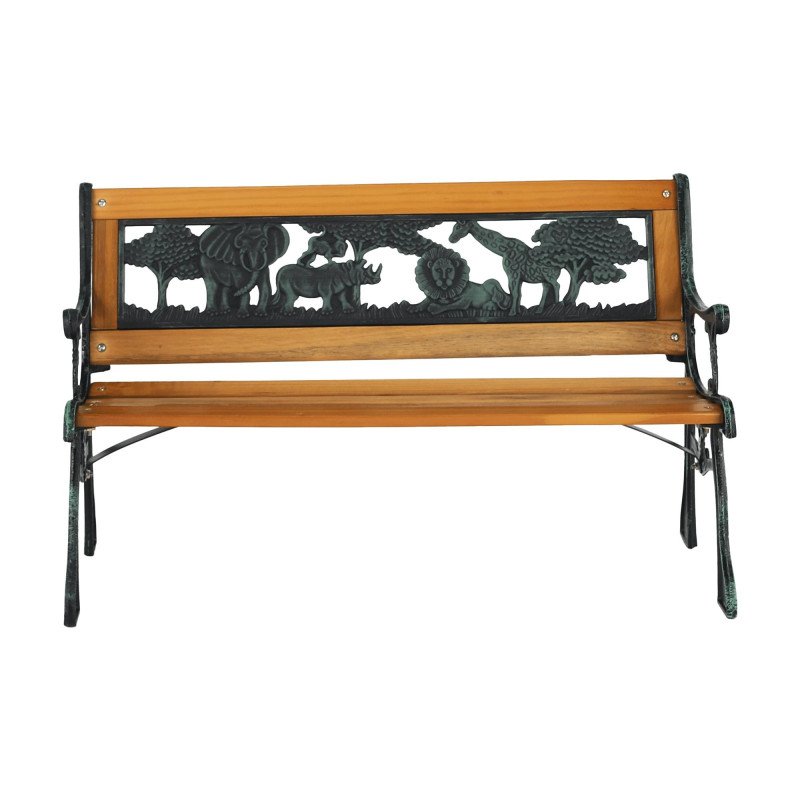 Kondela Detská lavička, čierna/prírodná, NADAZA