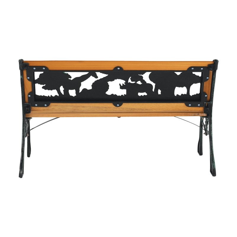 Kondela Detská lavička, čierna/prírodná, NADAZA