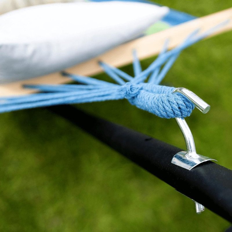 Kondela Hojdacia sieť, tyrkysová/modrá/zelená, EVANA NEW - single