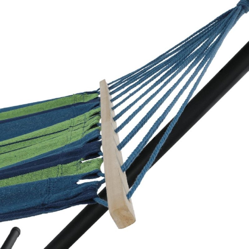 Kondela Hojdacia sieť, tyrkysová/modrá/zelená, EVANA NEW - single