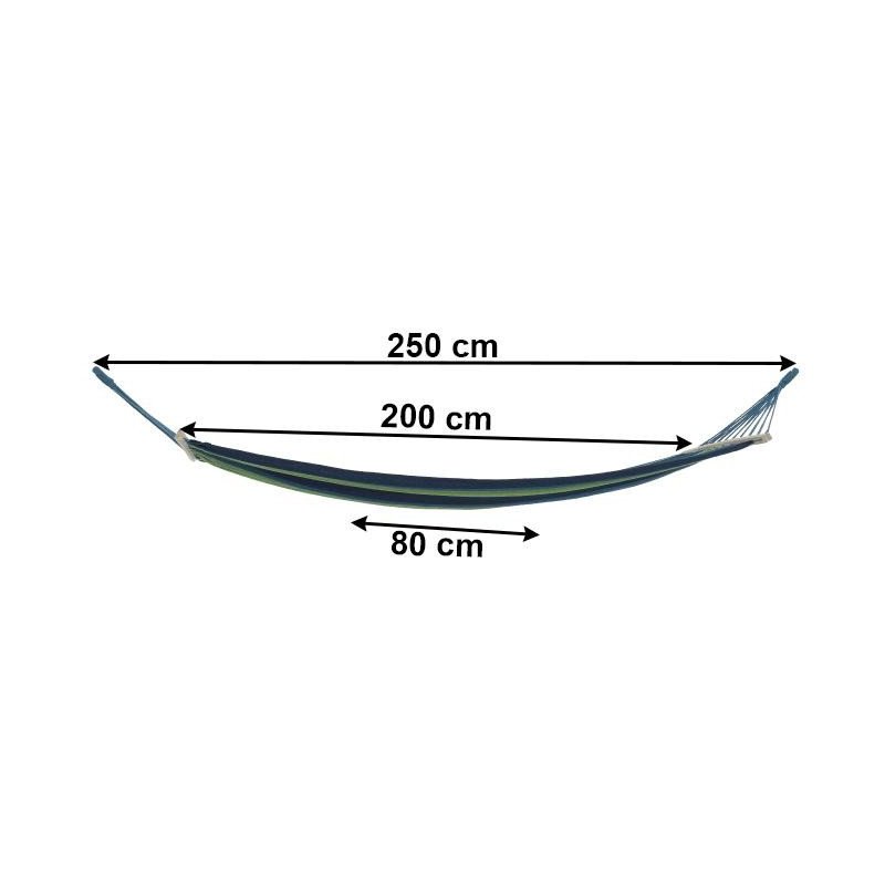 Kondela Hojdacia sieť, tyrkysová/modrá/zelená, EVANA NEW - single