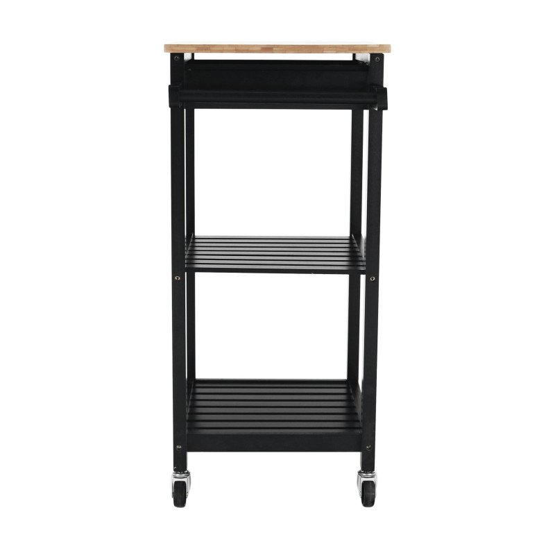 Kondela Servírovací vozík, prírodná/čierna, ARETE