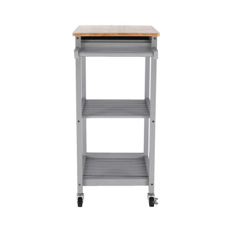 Kondela Servírovací vozík, prírodná/sivá, ARETE