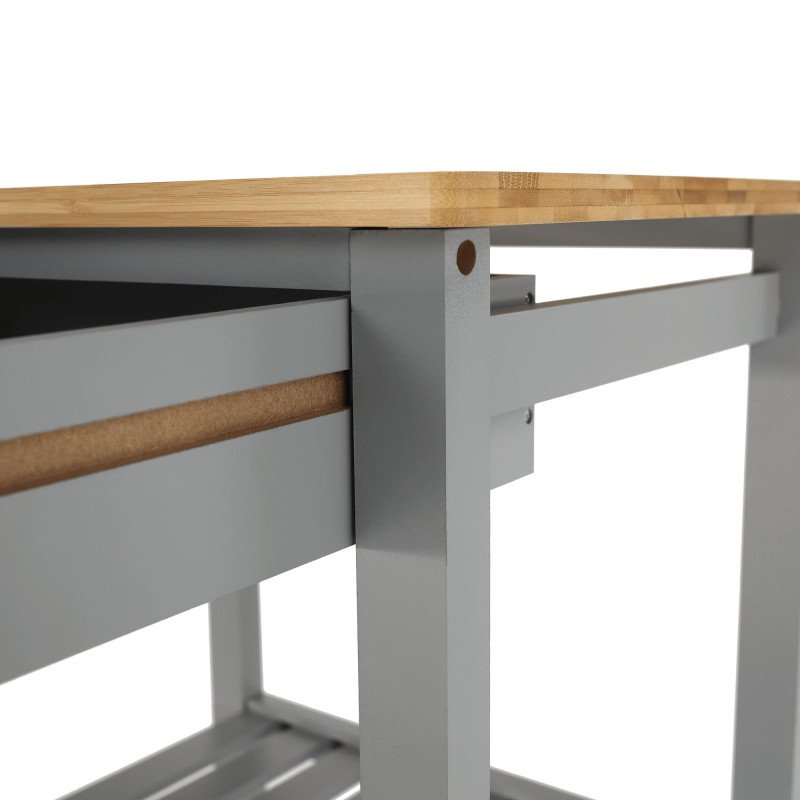 Kondela Servírovací vozík, prírodná/sivá, ARETE