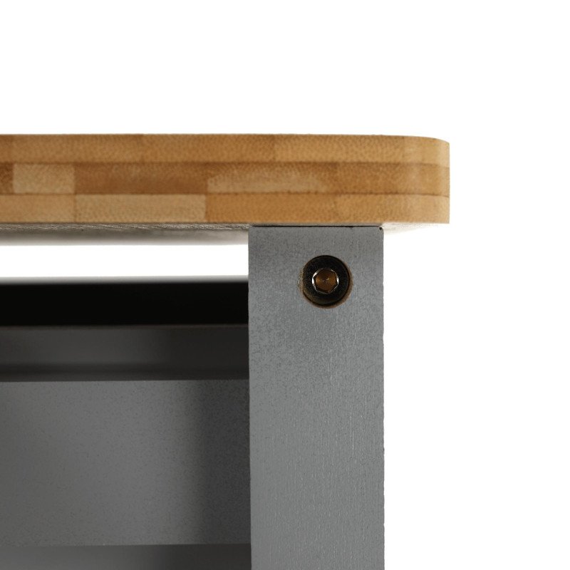 Kondela Servírovací vozík, prírodná/sivá, ARETE