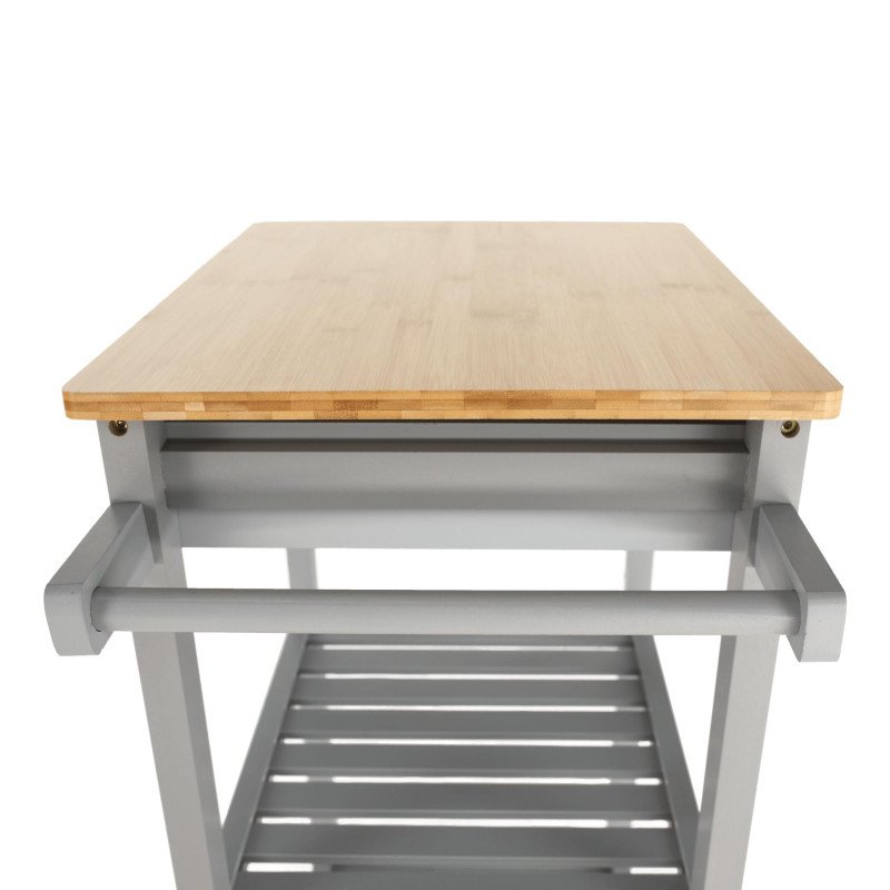 Kondela Servírovací vozík, prírodná/sivá, ARETE