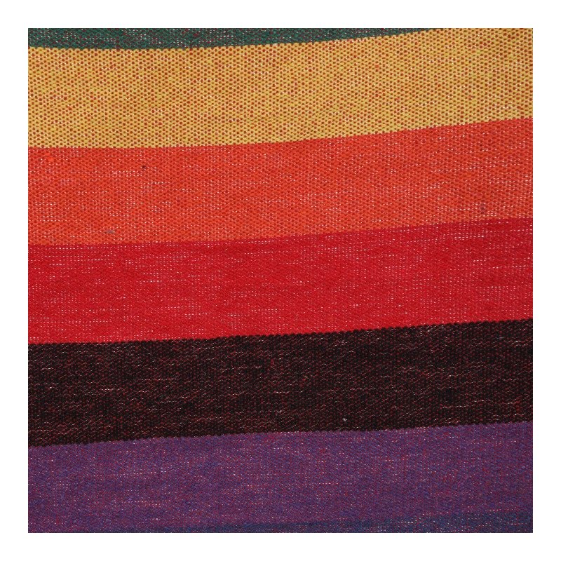 Kondela Závesné hojdacie kreslo, biela/vzor pásik, LINDO NEW