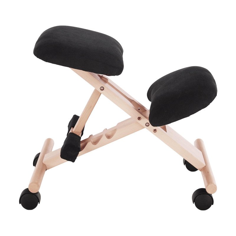 Kondela Ergonomická kľakačka, čierna/buk, GROCO
