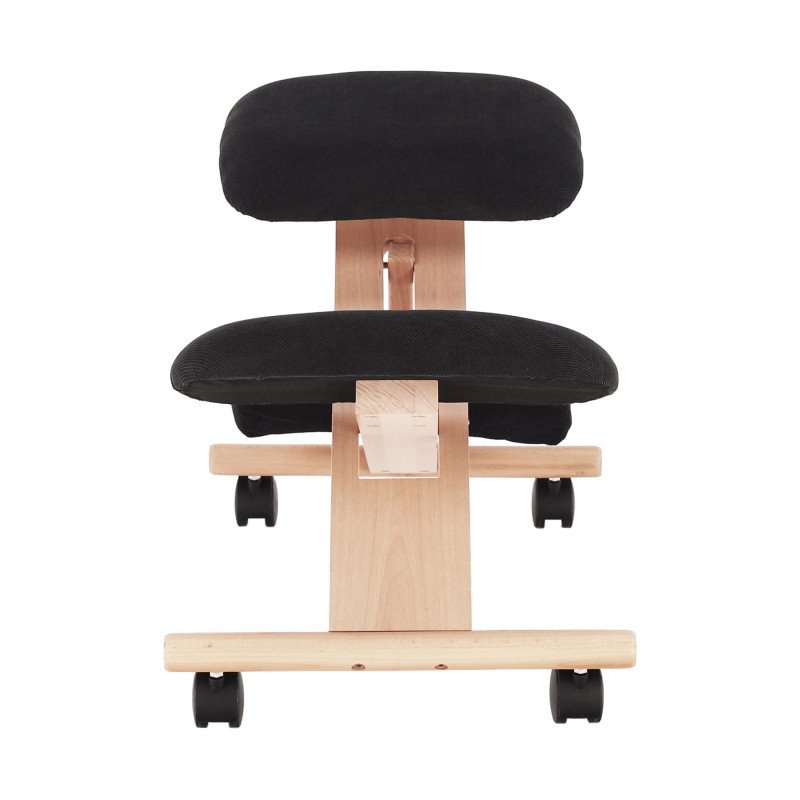 Kondela Ergonomická kľakačka, čierna/buk, GROCO