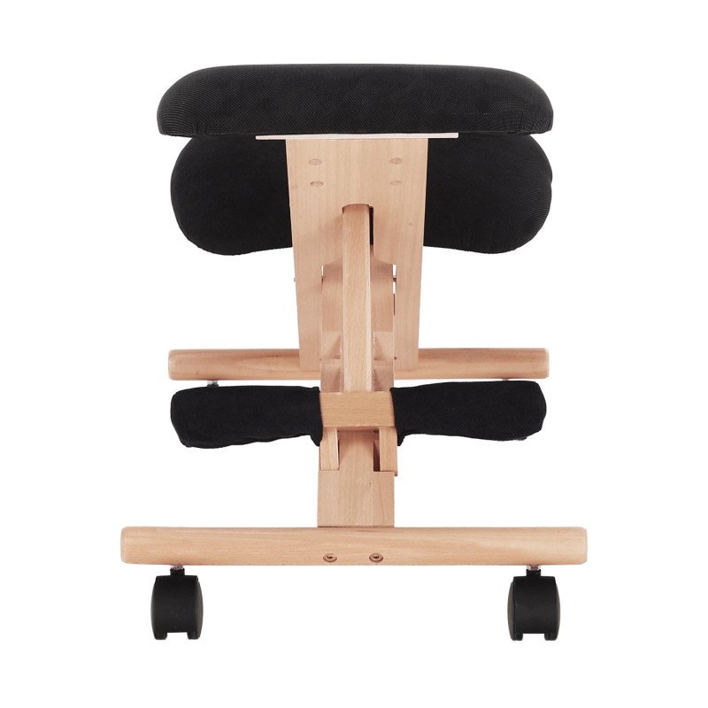 Kondela Ergonomická kľakačka, čierna/buk, GROCO